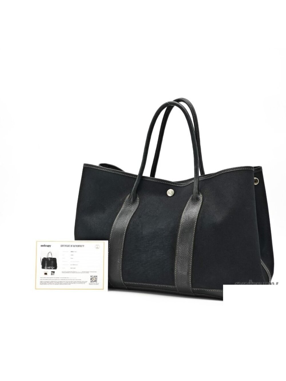 Hermes Garden Party PM Bag Handbag Large Black